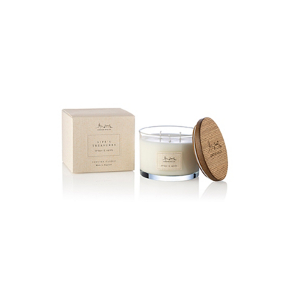 London Wax Co Amber and Vanilla Lidded Candle