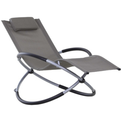 Outsunny Outdoor Orbital Lounger Zero Gravity Rocking Chair