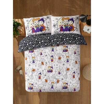 Disney Hocus Pocus Spider Web Reversible Duvet Set
