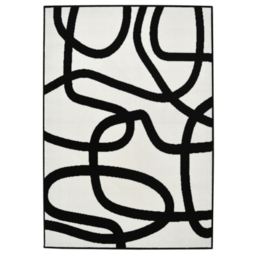 maker Squiggle Rug Monochrome