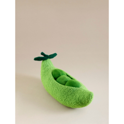 Green Pea-Shaped Cushion