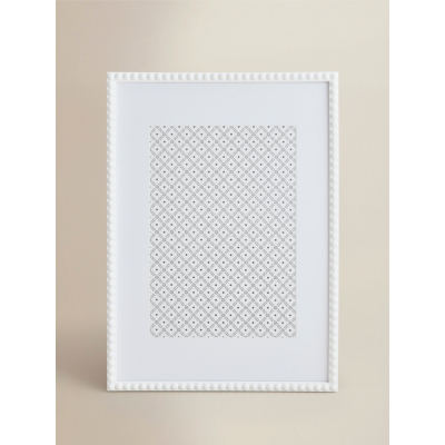 White Beaded A2 Photo Frame