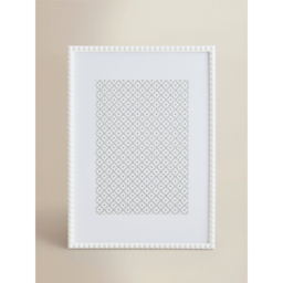 White Beaded A2 Photo Frame