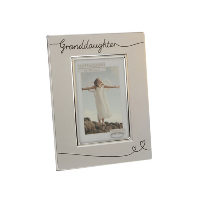 Celebrations 2-tone Silverplated Photo Frame - Granddaughter