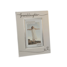 Celebrations 2-tone Silverplated Photo Frame - Granddaughter