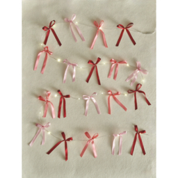 Pink Bow String Lights