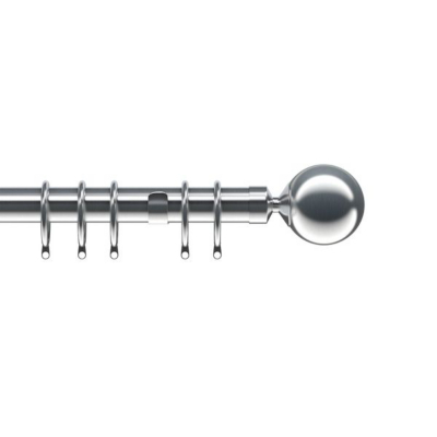 Speedy Satin Silver Nikola Ball 28mm Pole Set