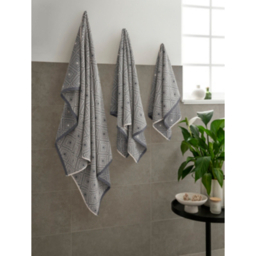 Diamond Geo Blue Hand Towel