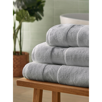 Silentnight Grey Luxury Cotton Waffle Towel Range