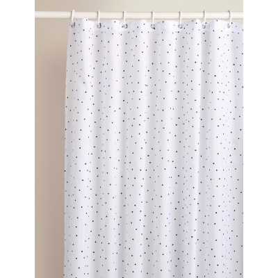 Black & White Mono Spot Shower Curtain