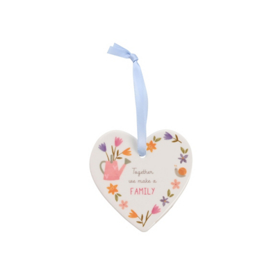 Love Life Ceramic Heart - Family