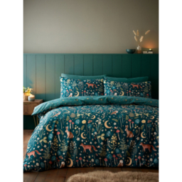Catherine Lansfield Forest Green Enchanted Twilight Duvet Set