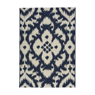 maker Ikat Flower Indoor/Outdoor Rug