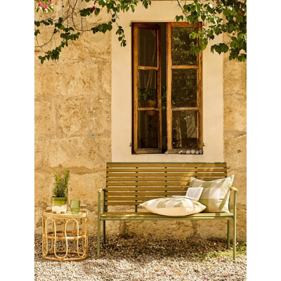 Light Wood Modern Garden Bench
