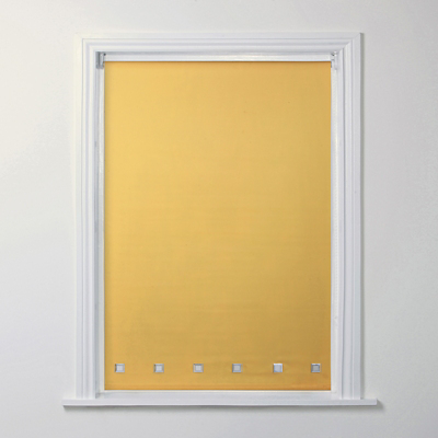 A-International Yellow Square Eyelet Roller Blind