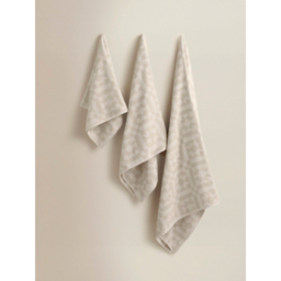 Subtle Opulence Neutral Tile Cotton Towel Range