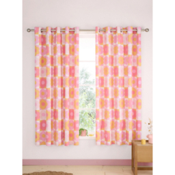Catherine Lansfield Retro Daisy Eyelet Curtains
