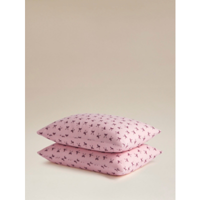 Pink & Purple Beautiful Bows Pillowcase Pair