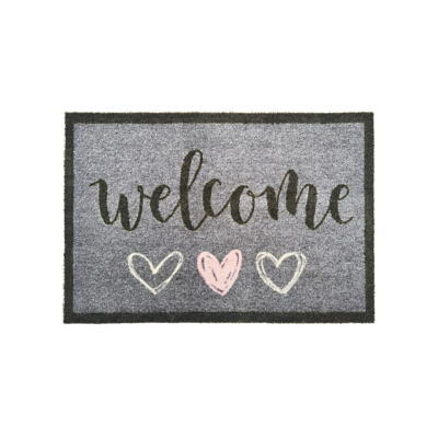 My Mat Nylon Indoor Doormat Welcome Hearts