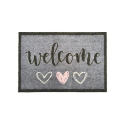 My Mat Nylon Indoor Doormat Welcome Hearts