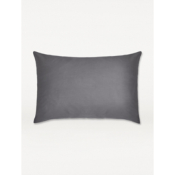 Dark Grey 100% Cotton Plain Sateen Pillowcase Pair