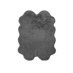 maker Luxury Fur Shaped Rug Grey