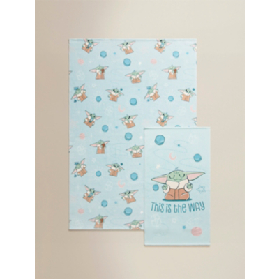 Disney Grogu Blue Cute Macarons Cotton Towel Range