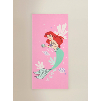 Disney Little Mermaid Pink Cotton Beach Towel