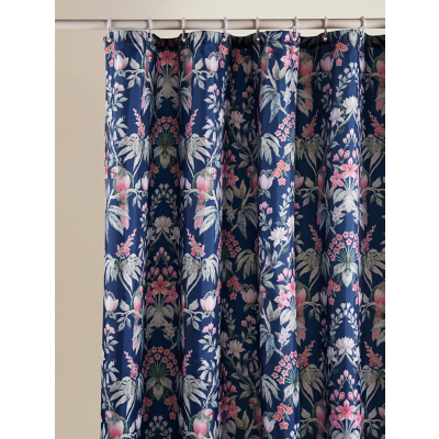 Tropical Flowers & Birds Shower Curtain