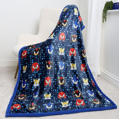 Sonic Fleece Sherpa Blanket 100 x 150 cm