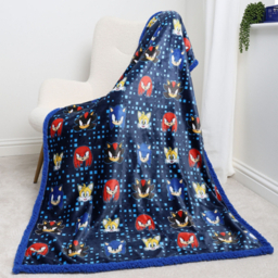 Sonic Fleece Sherpa Blanket 100 x 150 cm