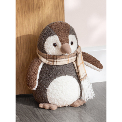 Paoletti Boucle Penguin Novelty Door Stop