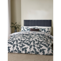 Hoem Blue Lauro Printed Reversible Duvet Set