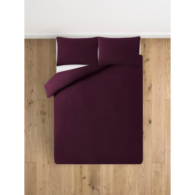 Embossed Fern Forest Duvet Set