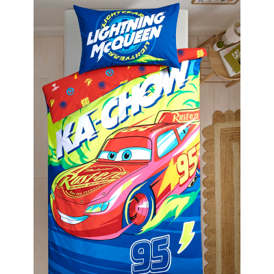 Disney Cars Cotton Reversible Duvet Set