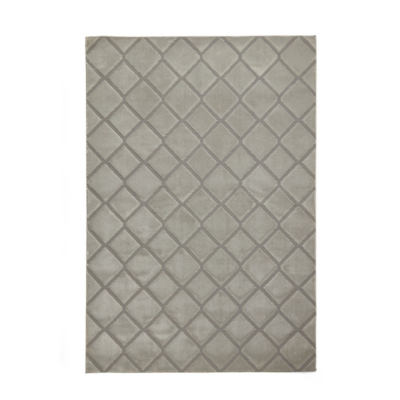 Catherine Lansfield Silver Cosy Diamond Rug