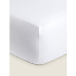 White ​​Luxuriously Soft 100% Cotton 800 Thread Count Fitted Sheet