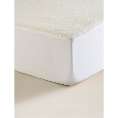 White Teddy Fleece Mattress Protector