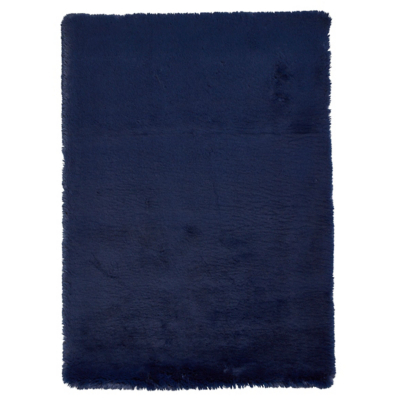 Think Rugs Navy Teddy Luxury Super Soft Rug