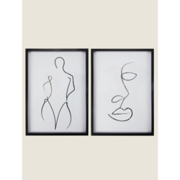 Face & Body Framed Wall Art - Set of 2