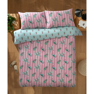 Disney Stitch Soft & Cosy Brushed Cotton Duvet Set