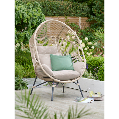 Rattan Standing Egg Chair