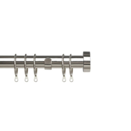Speedy Satin Silver Pristine 25-28mm Stud Pole Set