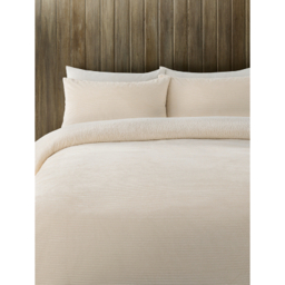 Cream Corduroy Duvet Set