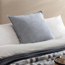 Yard Truro Stripe Blue Reversible Cushion