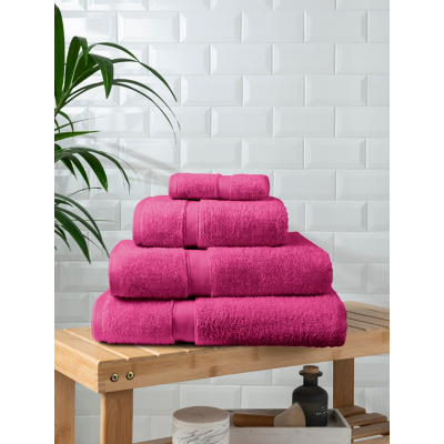 Fuchsia Super-Soft Cotton Towel & Bath Mat Range