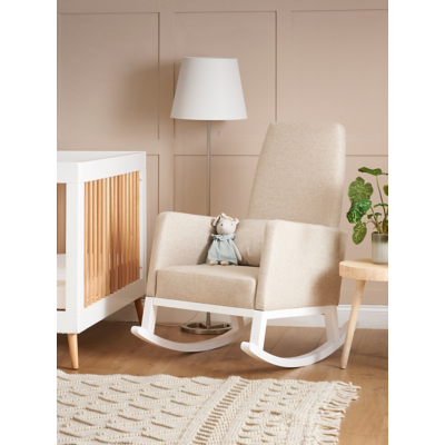 Obaby Oatmeal High Back Rocking Chair