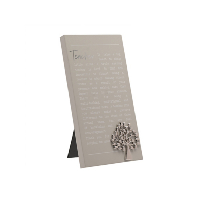 Moments Standing Plaque Teacher
