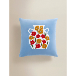 Blue Floral Vase Cushion