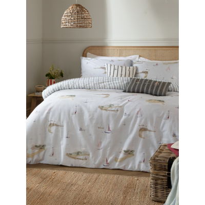 Wylder Abersoch Shore Reversible 100% Cotton Duvet Set